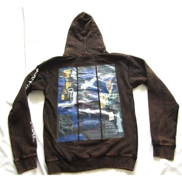 New W/ Defect Men Jean Michel Basquiat Pullover Hoodie Size M (NW160) - Picture 2 of 10